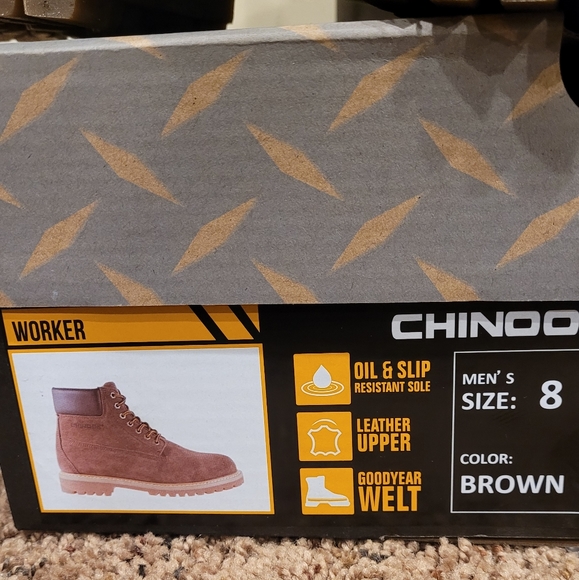 Chinook Mens Worker Suede Boot Size 8 - Picture 2 of 5